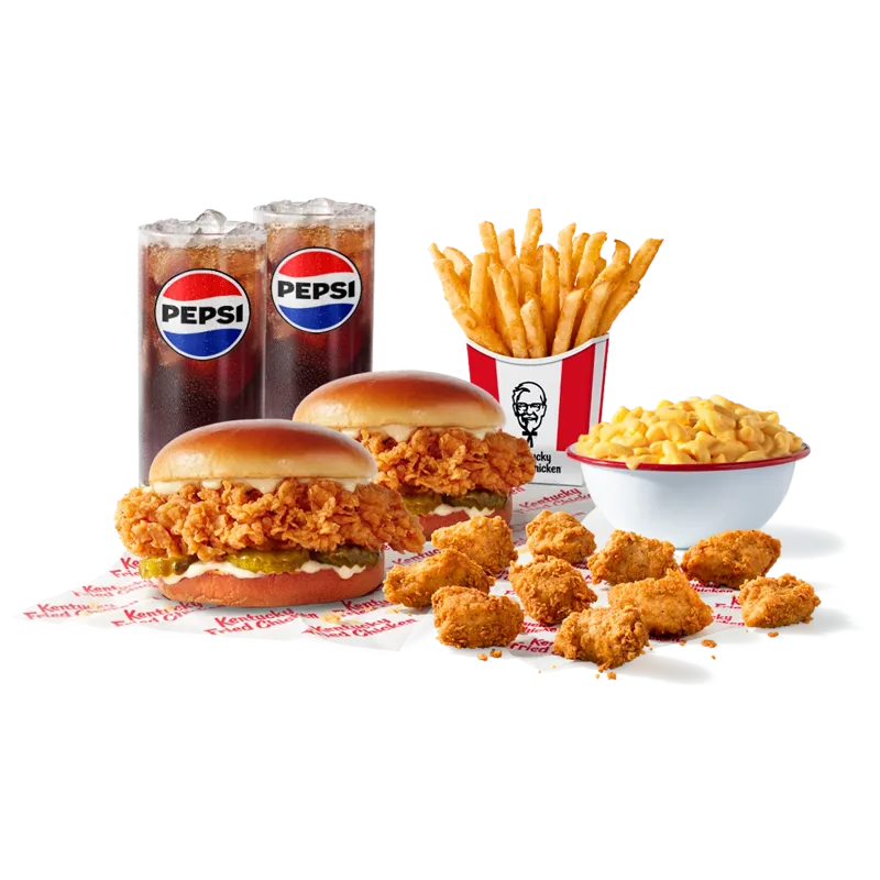Meal for Two: 2 Sandwiches + 10 pc. Nuggets Combo